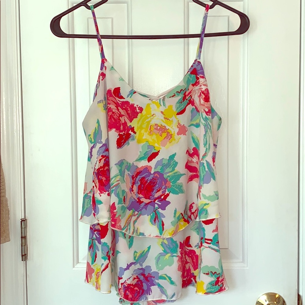 Flowy floral tank
